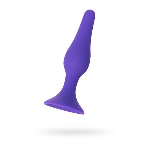 Erotist Vantuzlu 11 cm Anal Plug - Silikon Mor Renkli