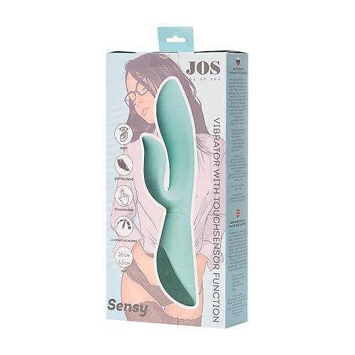 Erotist JOS SENSY TouchSensor Fonksiyonlu Vibratr 20cm Mavi - Sessiz ve Ayarlanabilir Titreimli Dildo