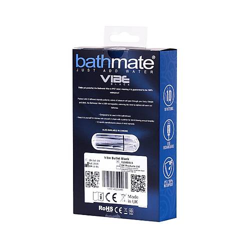 Bathmate Vibe Bullet Siyah arj Edilebilir Su Geirmez  Vibratr