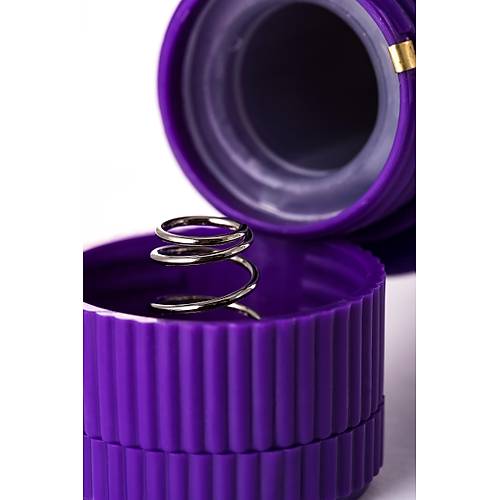 Erotist Trtkl Mor Vibratr ? 17 cm Titreimli Cinsel Oyuncak