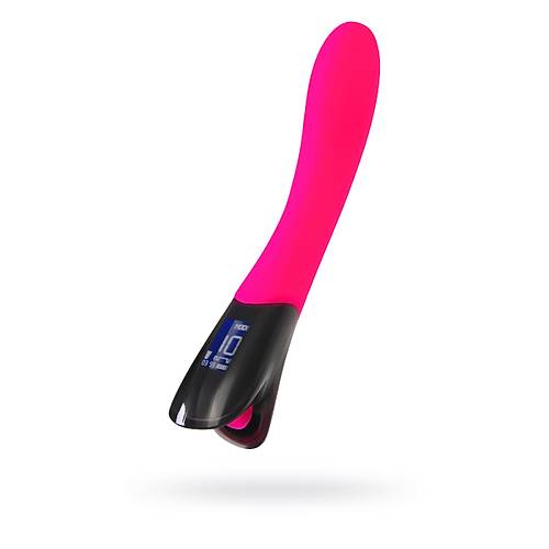 Erotist eroTeq Mecawn Led Ekranl Uzun Vibratr - Pembe Renkli 20.5 cm