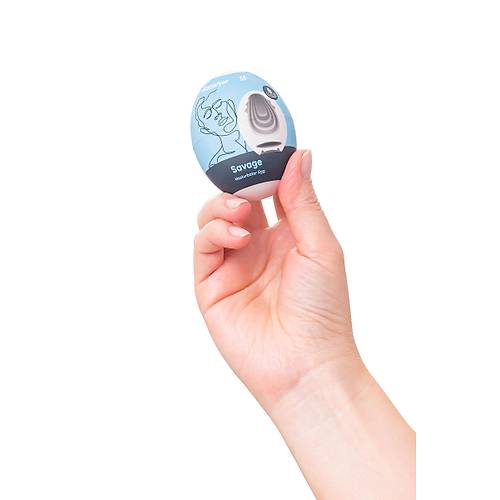Satisfyer Egg Single Savage Mastrbatr  zgn Dokulu Kompakt Yumurta Mastrbatr Solo Deneyim in