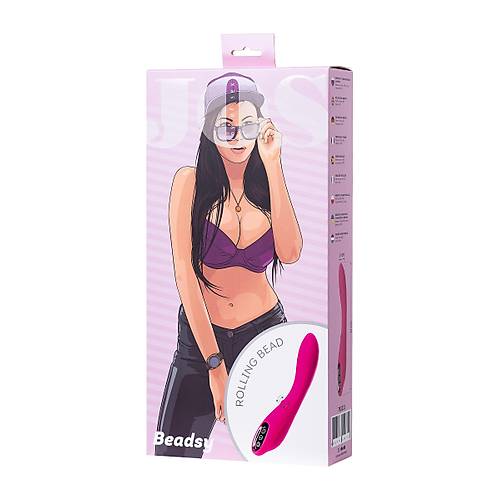 Erotist JOS BEADSY 21 cm Pembe Uyarc Bilyal Vibratr - Hareketli Modern Cinsel Oyuncak