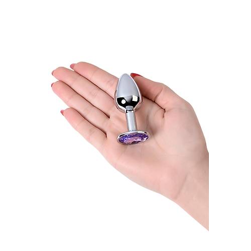 Erotist Gm Renkli Anal Plug - Mor Kristalli 7 cm, 50 Gram