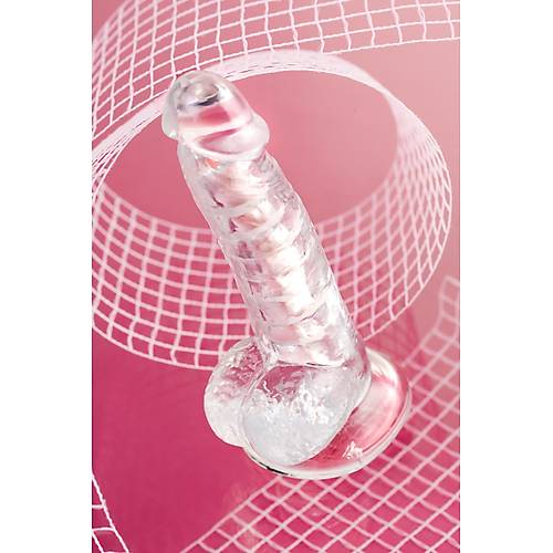 Erotist 18cm Kkrdakl ve Vantuzlu effaf Kaln Yapay Penis