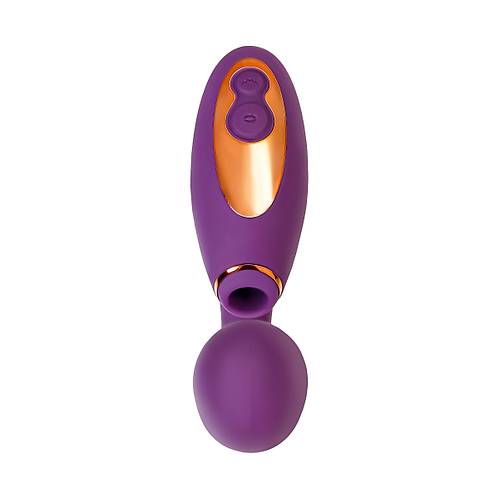L'Eroina Megam 27,5 cm Mor Silikon ift Fonksiyonlu Masaj Vibratr