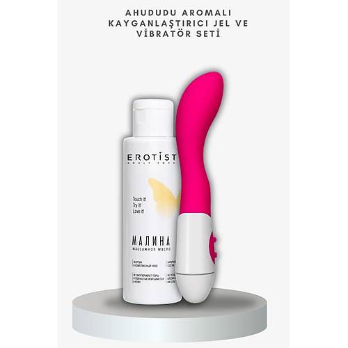 Orman Meyvesi Aromal Kayganlatrc Jel ve Pembe Renkli Kari Vibratr Seti