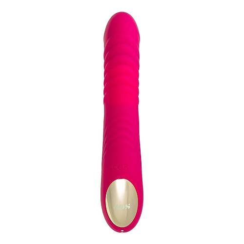 Up&Down Fonksiyonlu Kilitoral Darbeli Vibratr - 22 cm Pembe Silikon Vibratr