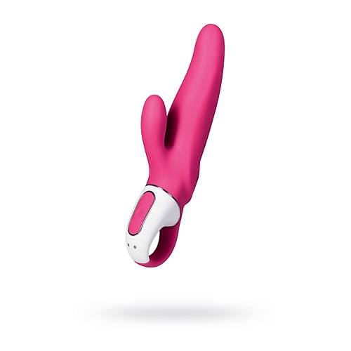 Satisfyer Mr. Rabbit 22,1 cm Vibratr  Krmz Renkli ift Ulu Titreimli Kadnlara zel Cinsel rn