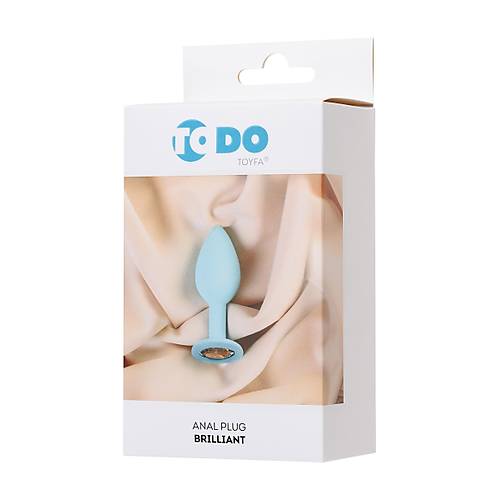 Erotist Beyaz Kristalli k Tasarma Sahip 7 cm Silikon Anal Plug: Brilliant