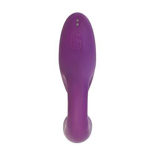 L'Eroina Megam 27,5 cm Mor Silikon ift Fonksiyonlu Masaj Vibratr