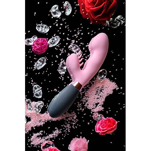 Erotist Ornella 3'� 1 Arada Masaj Cihaz� - Pembe Silikon, 7 Titre�im Modlu