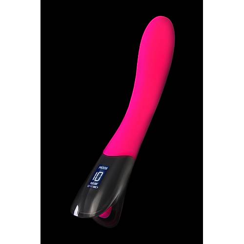 Erotist eroTeq Mecawn Led Ekranl Uzun Vibratr - Pembe Renkli 20.5 cm