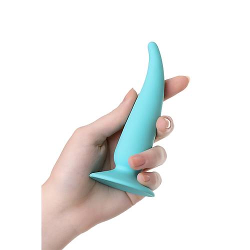 Erotist Sivri Uca Sahip Mavi Silikon 12.5 cm Anal Plug ? G�venli ve Kolay Kullan�m