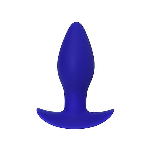 Erotist Titreimli ve Sivri U Detayl Ekstra Uyarml Mavi 10,7 cm Anal Plug: Fancy