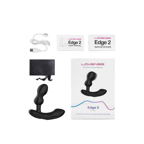 Erotist LOVENSE Edge 2 prostat stimlatr, silikon, siyah, 12,4 cm
