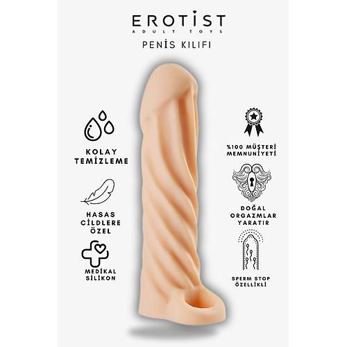 ilek Aromal Kayganlatrc Jel ve Extra Uyarml Penis Klf - Ayarlanabilir ve Kaymaz zellik