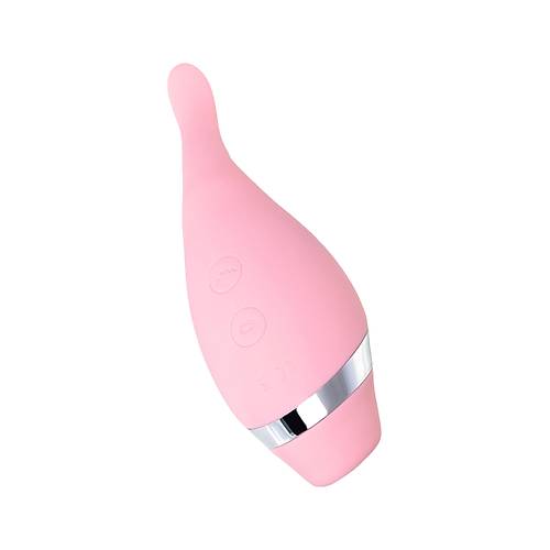 Erotist DAHLIA Pembe Klitoral Uyarcl Emi Vibratr - 14 cm, 10 Titreim Modlu Modern Cinsel Oyuncak