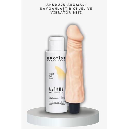 Orman Meyvesi Aromal Kayganlatrc Jel ve Hook Realistik Vibratr Seti