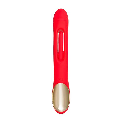 JOS Patti Hareketli Dilli Vibratr - Krmz Silikon, 24 cm Klitoral uyarcl vibratr JOS Patti, hareketli dilli, silikon, krmz, 24 cm