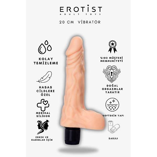 Meyvesi Aromal Kayganladrc Jel v? Multi-Speed Realistik Vibrator D?sti