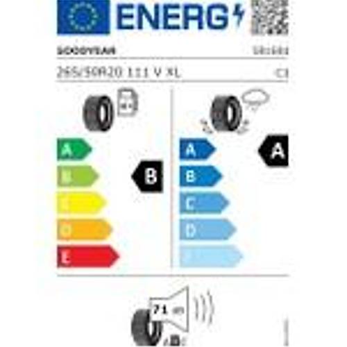 Goodyear 265/50 R20 111V Xl Efficientgrip 2 Suv 4X4 Yaz Lastii (retim Yl: 2024)