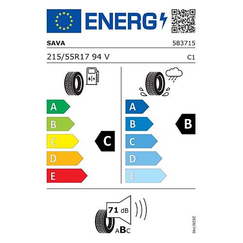 Sava 215/55 R17 94V Intensa Hp 2 Oto Yaz Lastii ( retim Yl: 2024 )