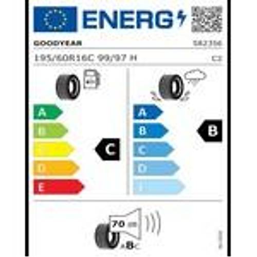 Goodyear 195/60 R16C 99/97H Efficientgrip Cargo 2 Oto Yaz Lastii (retim Yl: 2024)
