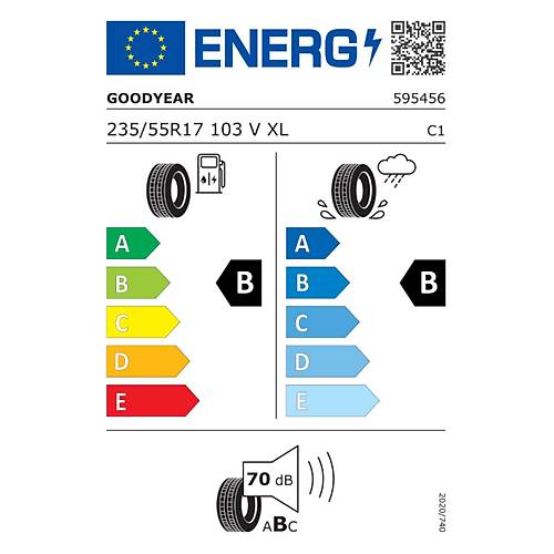 Goodyear 235/55 R17 103V Eagle Sport 2 Oto Yaz Lastii ( retim Yl: 2024 )