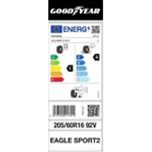 Goodyear 205/60 R16 92V Eagle Sport 2 Oto Yaz Lastii (retim Yl: 2024)