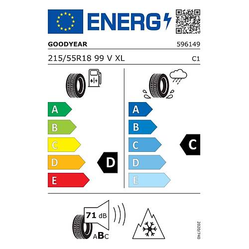 Goodyear 215/55 R18 99V Ultragrip Performance + Suv Oto K Lastii ( retim Yl: 2022 )