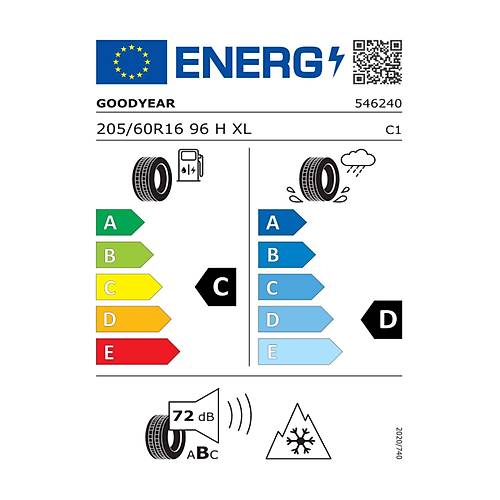 Goodyear 205/60 R16 96H Ultragrip 8 Ms Xl Fp Oto K Lastii (retim Yl: 2024)