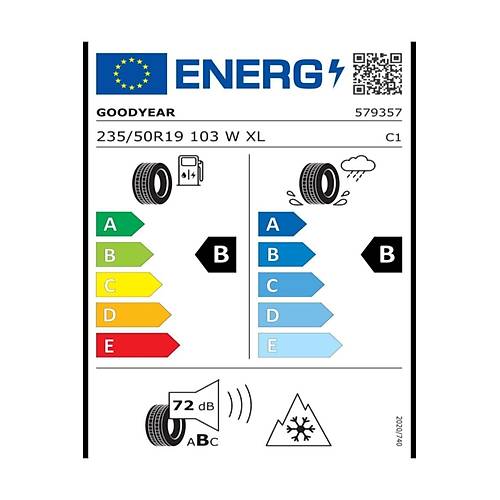Goodyear 235/50 R19 103W Xl Vector 4Seasons G3 Fp 4X4 4 Mevsim Lastii ( retim Yl: 2024 )