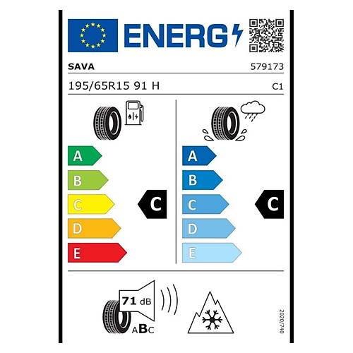 Sava 195/65 R15 91H All Weather Oto Drt Mevsim Lastii (retim: 2024)