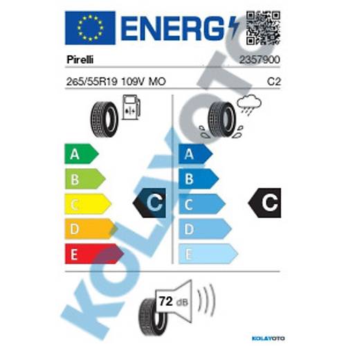 Pirelli 265/55 R19 109V (Mo) Eco Scorpion Winter 4X4 K Lastii ( retim Yl: 2020 )