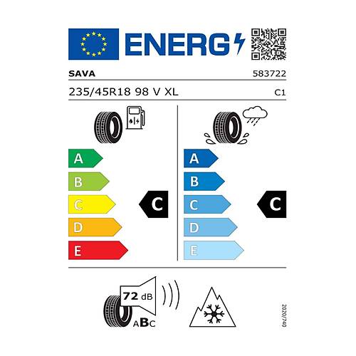 Sava 235/45 R18 98V Xl Eskimo Hp 2 Fp Oto K Lastii ( retim Yl: 2024 )