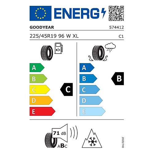 Goodyear 225/45 R19 96W Xl Vector 4Seasons G2 Fp Oto 4 Mevsim Lastii ( retim Yl: 2024 )