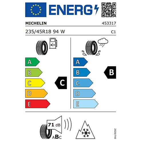 Michelin 235/45 R18 94W Crossclimate 2 Oto 4 Mevsim Lastii ( retim Yl: 2023 )