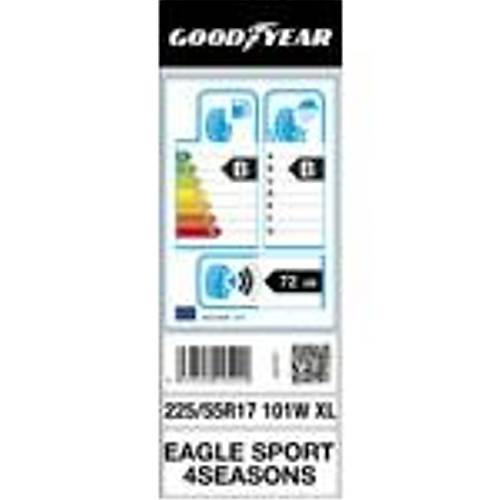 Goodyear 225/55 R17 101W XL Eagle Sport All Season Oto 4 Mevsim Lastii ( retim Yl : 2023 )