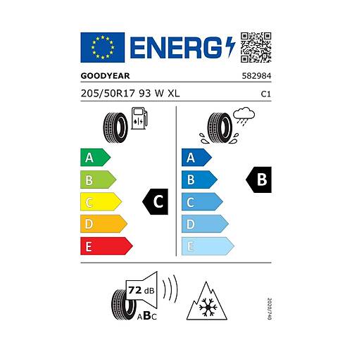 Goodyear 205/50 R17 93W Xl Eagle Sport 4Seasons Oto 4 Mevsim Lastii (retim Yl: 2024)