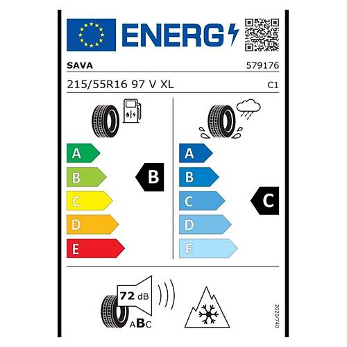 Sava 215/55 R16 97V All Weather Xl Oto Drt Mevsim Lastii (retim: 2024)