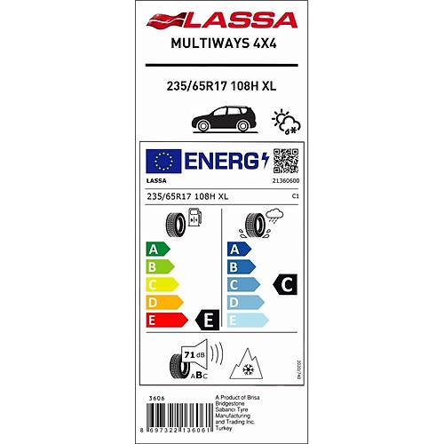 235/65R17 108H XL Multiways 4X4 M+S / SFM