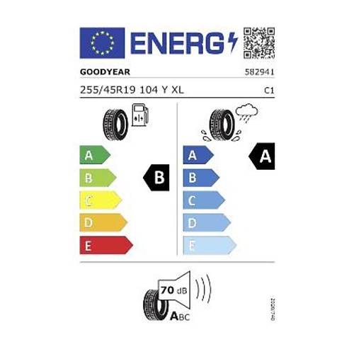 Goodyear 255/45 R19 104Y XL Eagle F1 Asymmetric 3 AO1 SctFP Oto Yaz Lastii ( retim Yl: 2023 )