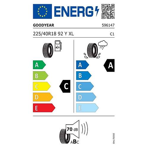 Goodyear 225/50 R17 98Y Eagle Sport 2 Uhp Xl Fp Oto Yaz Lastii (retim Yl: 2024)