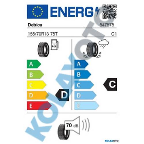 Debica 155/70 R13 75T Passio 2 Yaz Lastii ( retim Yl: 2024 )