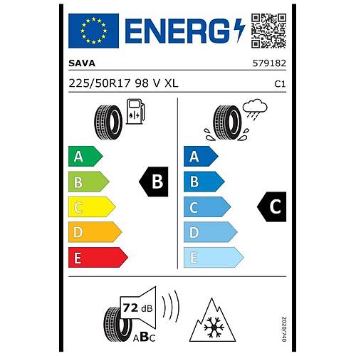 Sava 225/50 R17 98V Xl All Weather Fp M+S 4 Mevsim Oto Lastii ( retim Yl: 2022 )