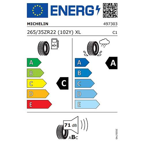 265/35R22 102Y XL Pilot Sport 4 S