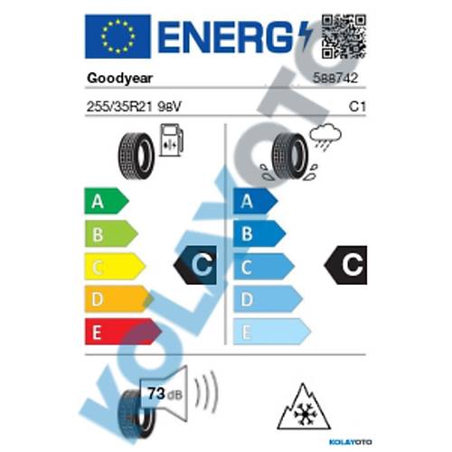 Goodyear 255/35 R21 98V Xl Ultragrip Performance + Fp K Lastii ( retim Yl: 2023 )