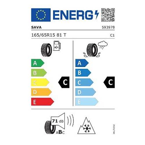 Sava 165/65 R15 81T All Weather Oto Drt Mevsim Lastii ( retim Yl: 2023 )