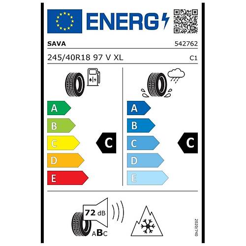 Sava 245/40 R18 97V XL Eskimo HP 2 Oto K Lastii ( retim Yl: 2023 )